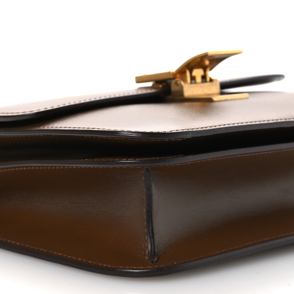 Box Calfskin Teen Classic Box Flap Bag Camel
