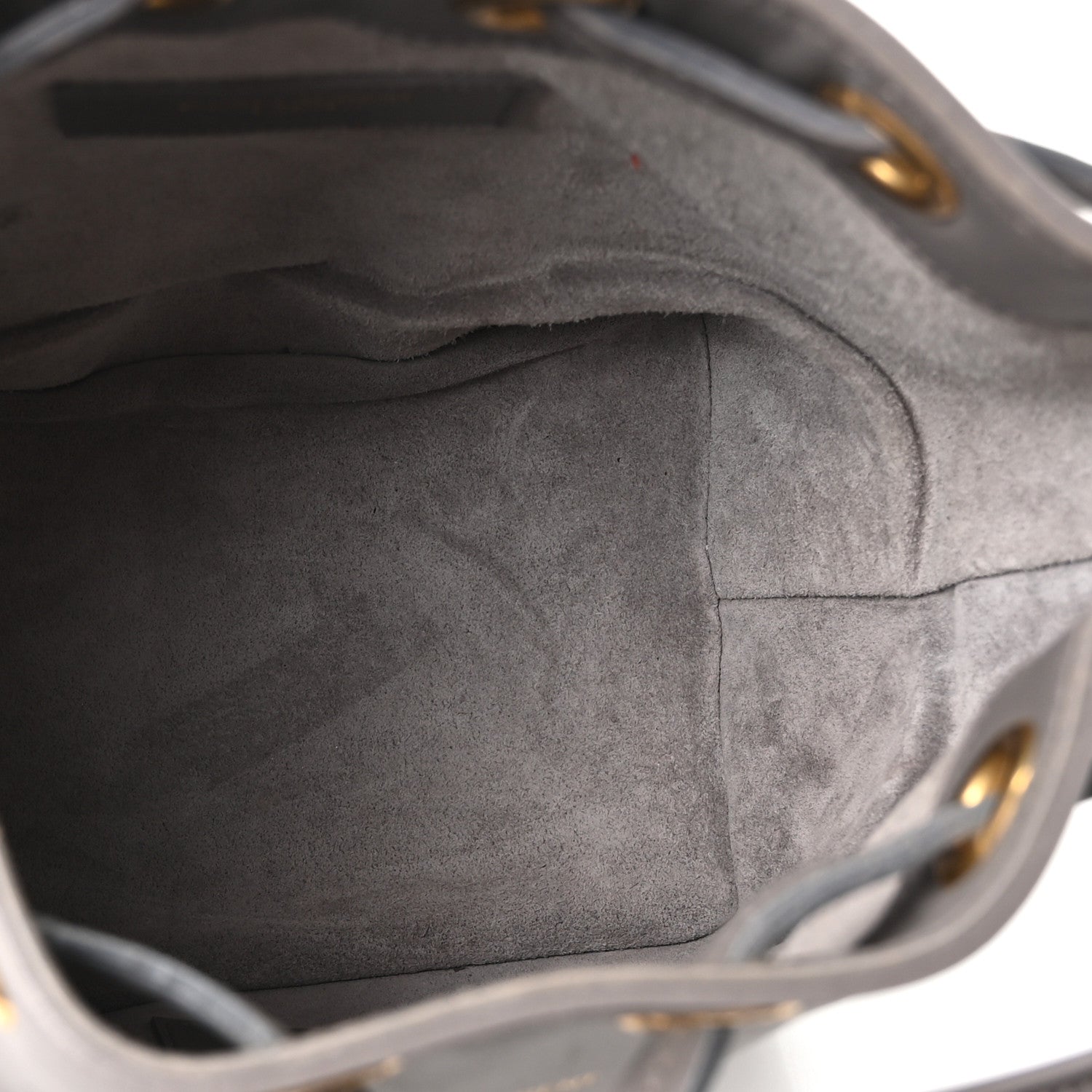 Calfskin Small Emmanuelle Bucket Bag Fog