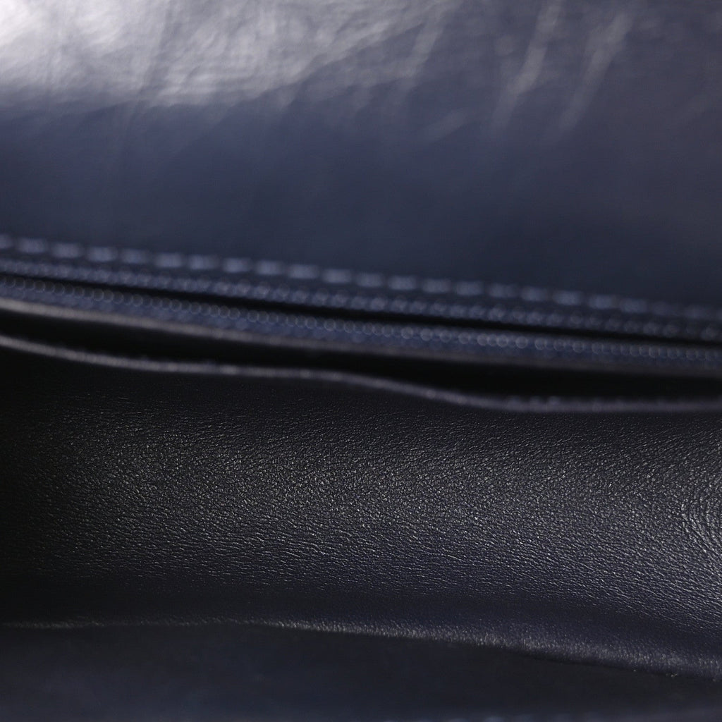 Aged Calfskin Quilted 2.55 Reissue Mini Flap Navy