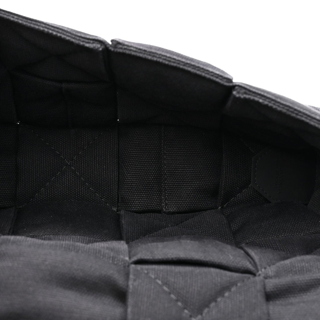 Denim Maxi Intrecciato Padded Tech Cassette Bag Black