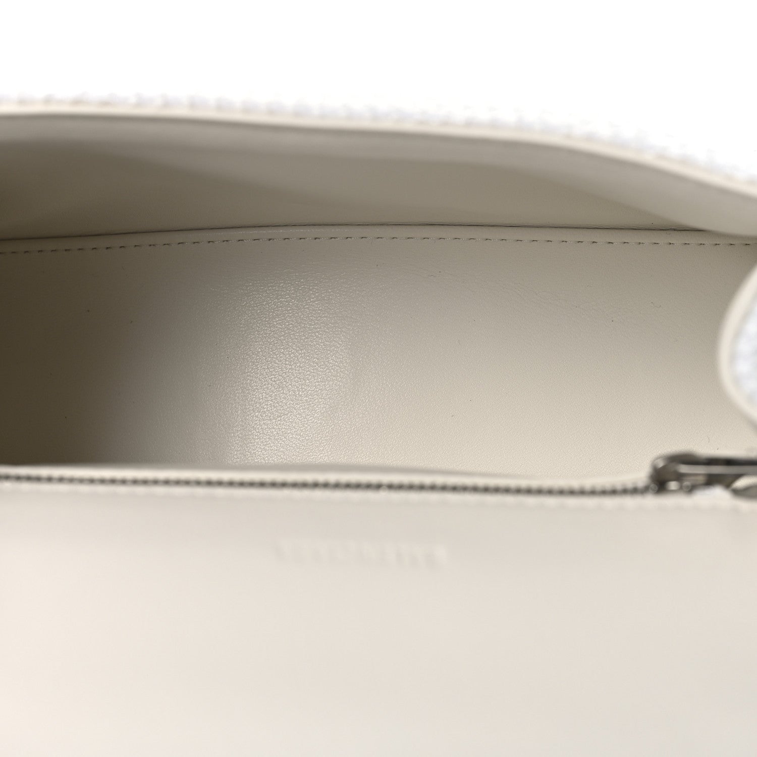Faux Calfskin Fabric Glow In The Dark Small Sneakerhead Top Handle Bag White Orange