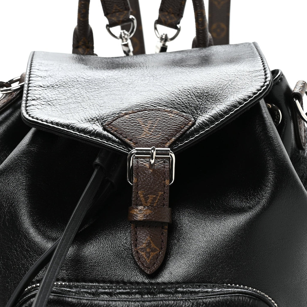 Lambskin Monogram Montsouris Vibe PM Black