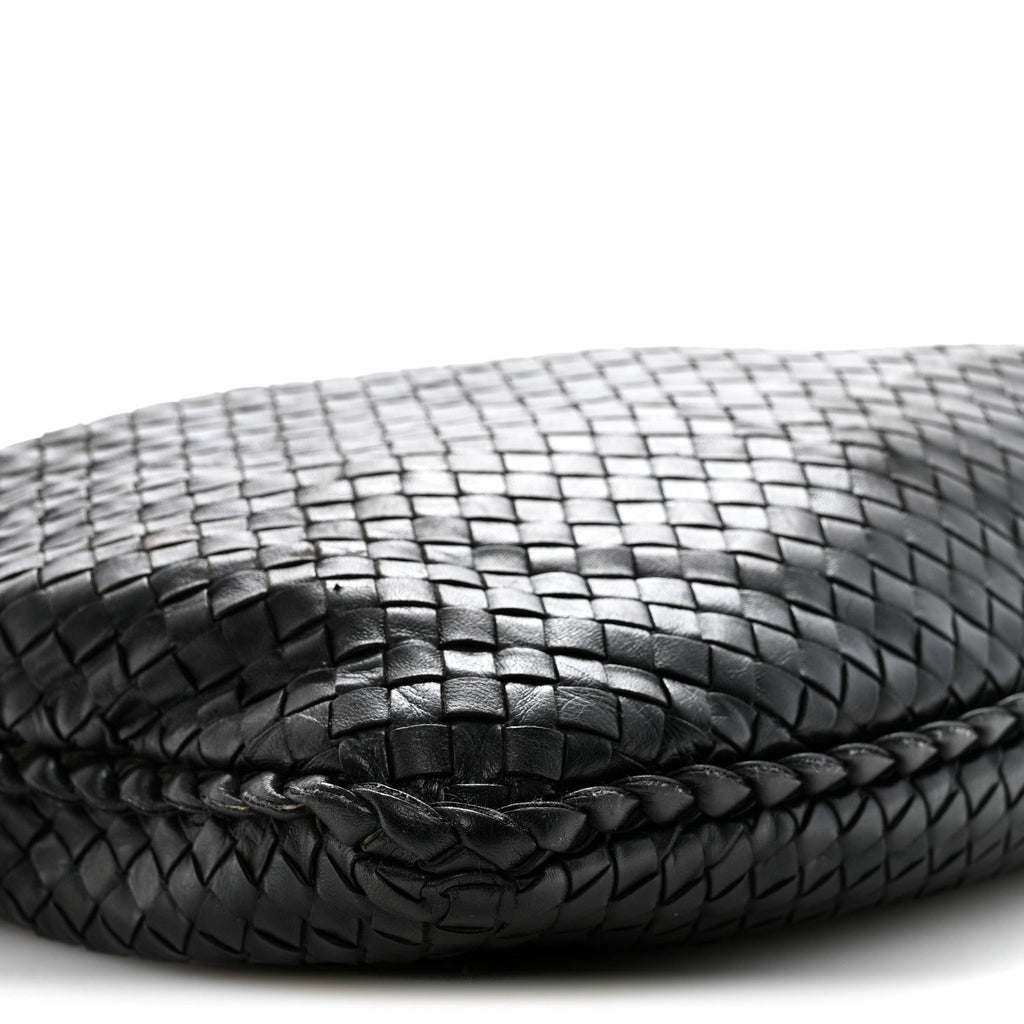 Nappa Intrecciato Large Veneta Hobo Black