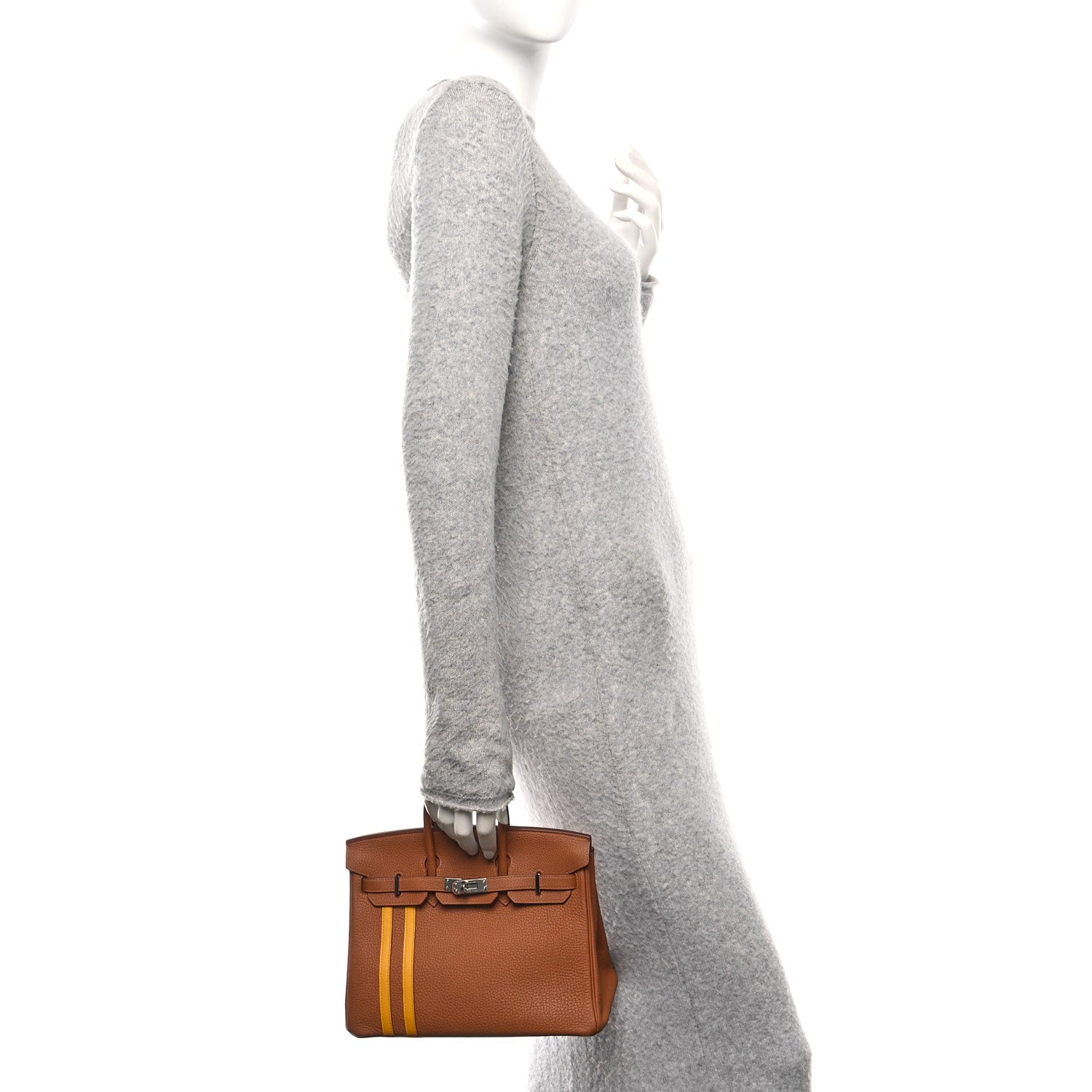 Togo Swift Officier Birkin 25 Gold Ambre