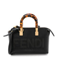 Vitello King Plexiglass Logo Embossed Mini By The Way Top Handle Boston Bag Black