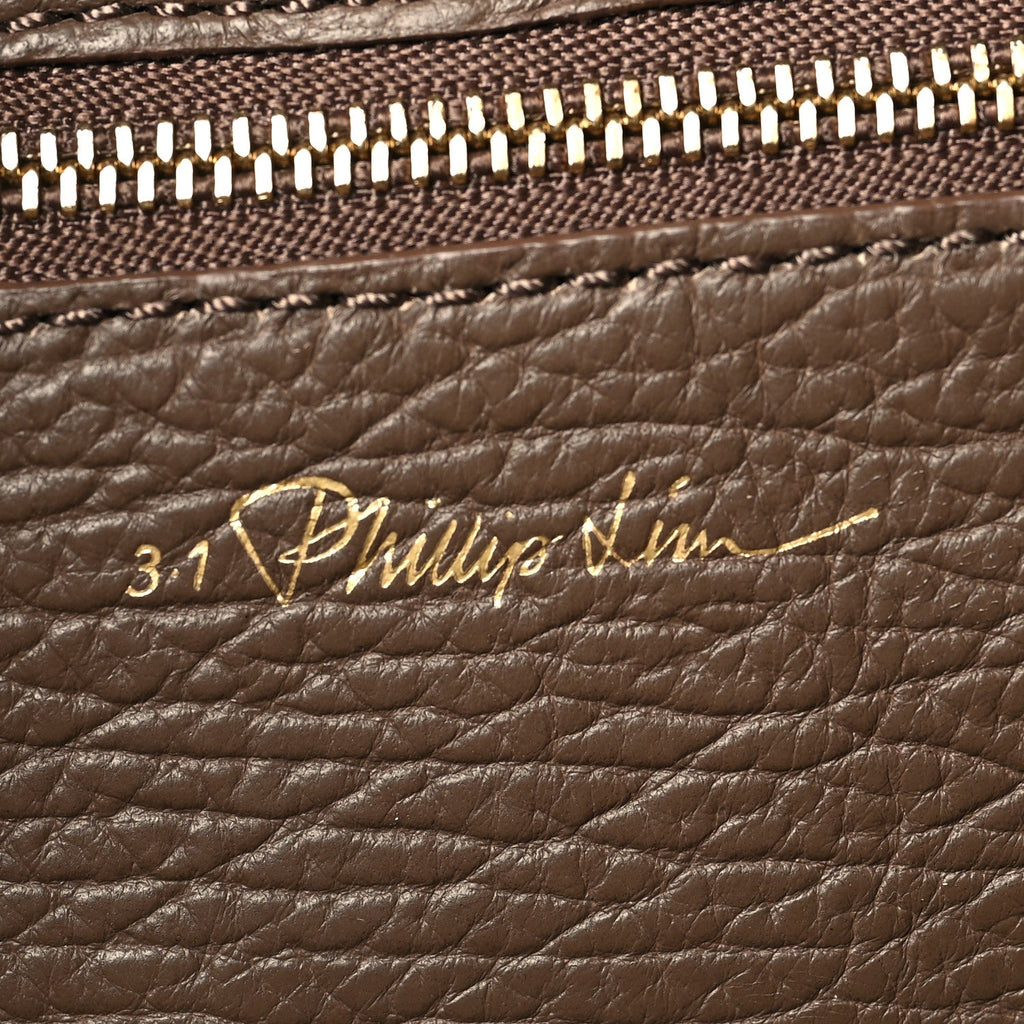 Textured Calfskin Mini Pashli Satchel Taupe