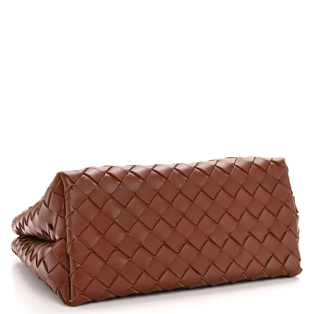 Nappa Intrecciato Small Andiamo Shoulder Bag Sapele