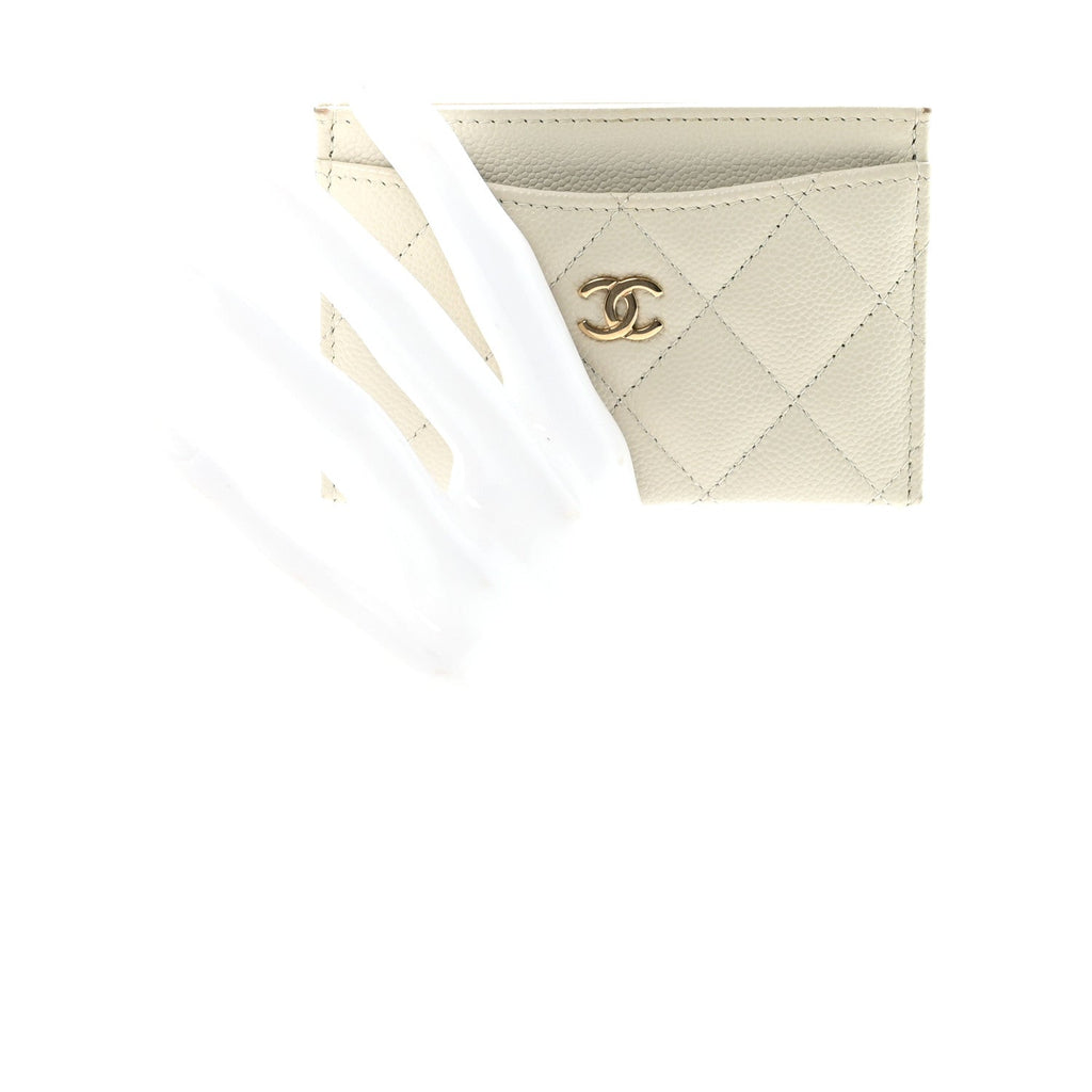 Caviar Quilted  Holder White