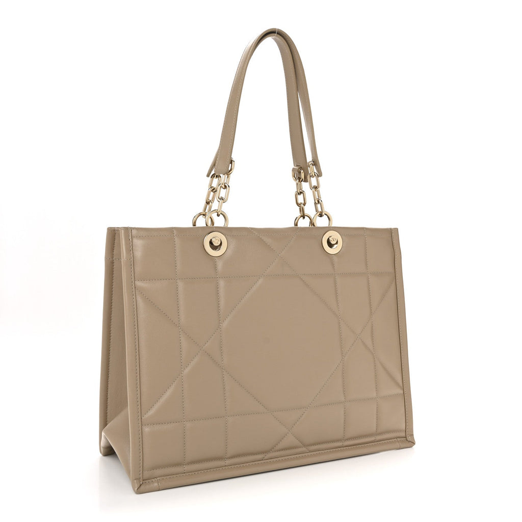 Calfskin Archicannage Medium Essential Tote Beige