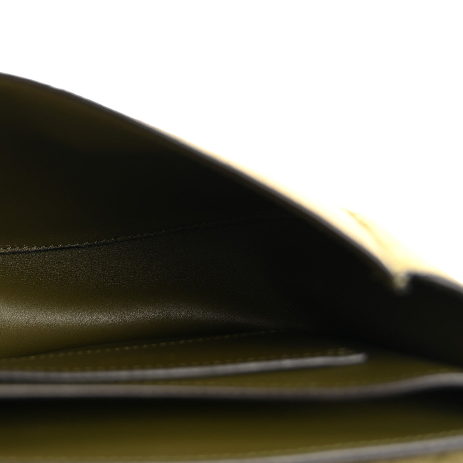 Suede Calfskin Monogram Small Kaia Satchel Olive Green