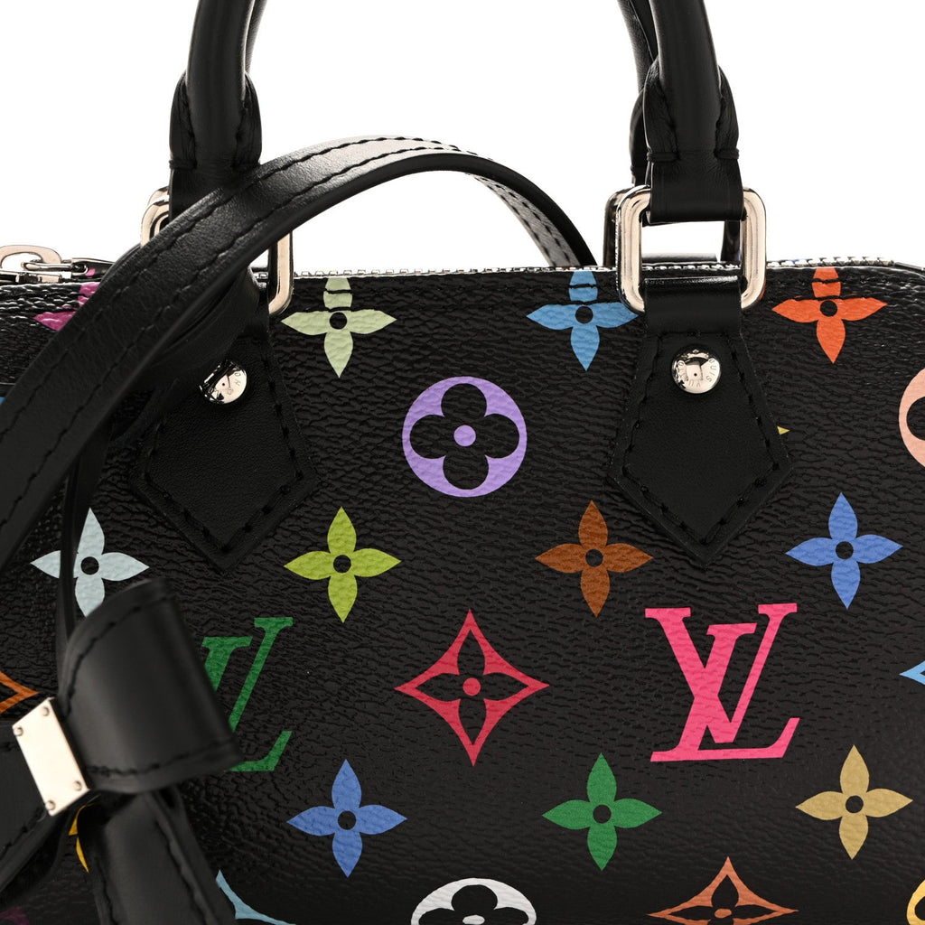 LV X TM Monogram Multicolor Nano Speedy Black