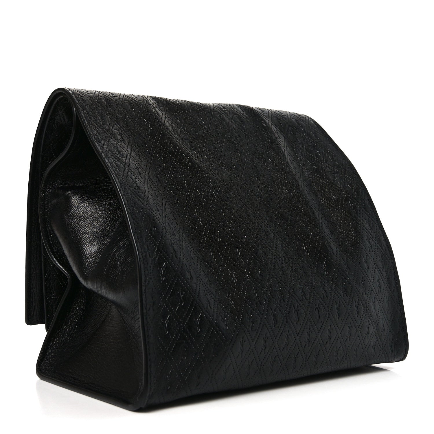 Calfskin Monogram Deli Paper Bag Vintage Black