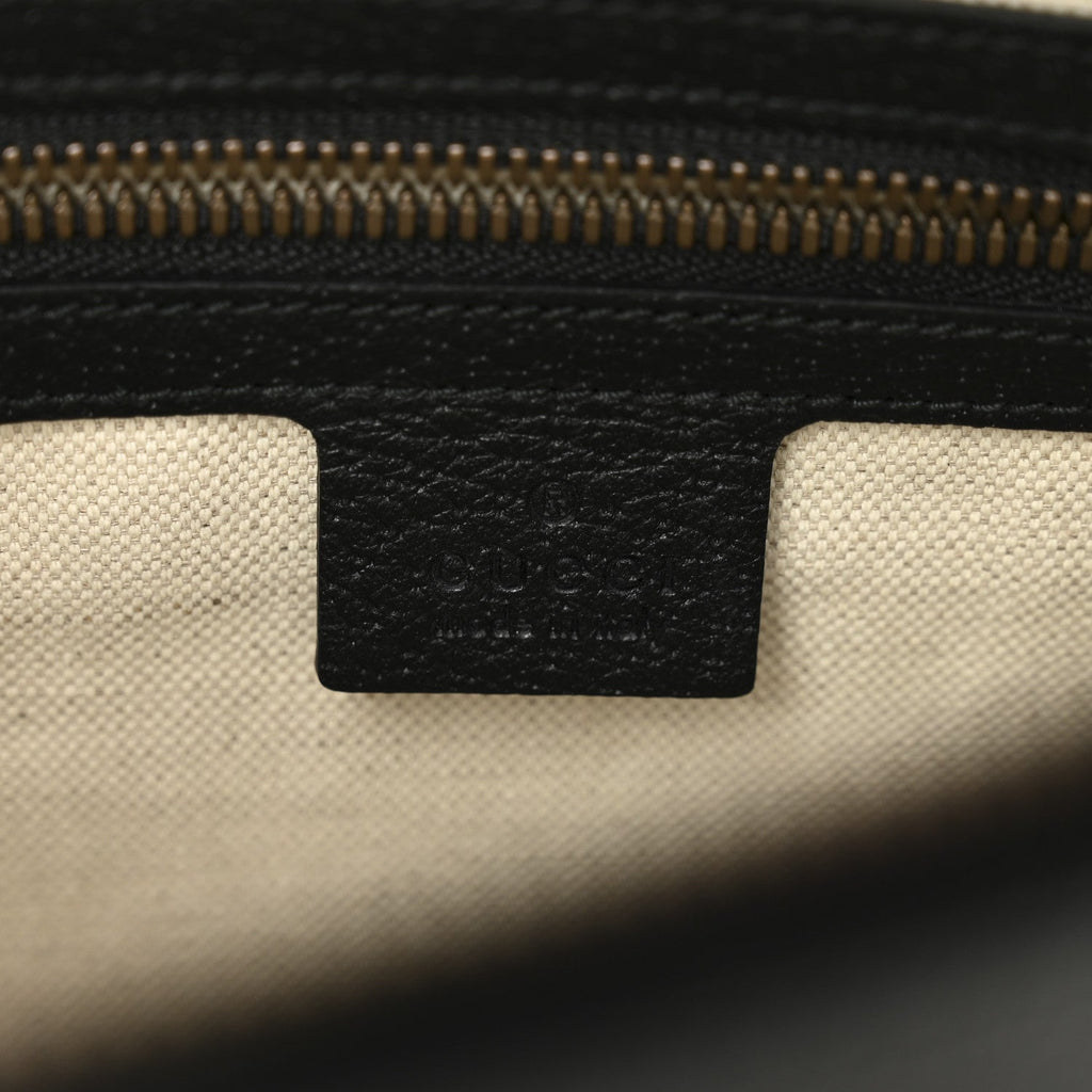 Grained Calfskin Bee Star Messenger Black