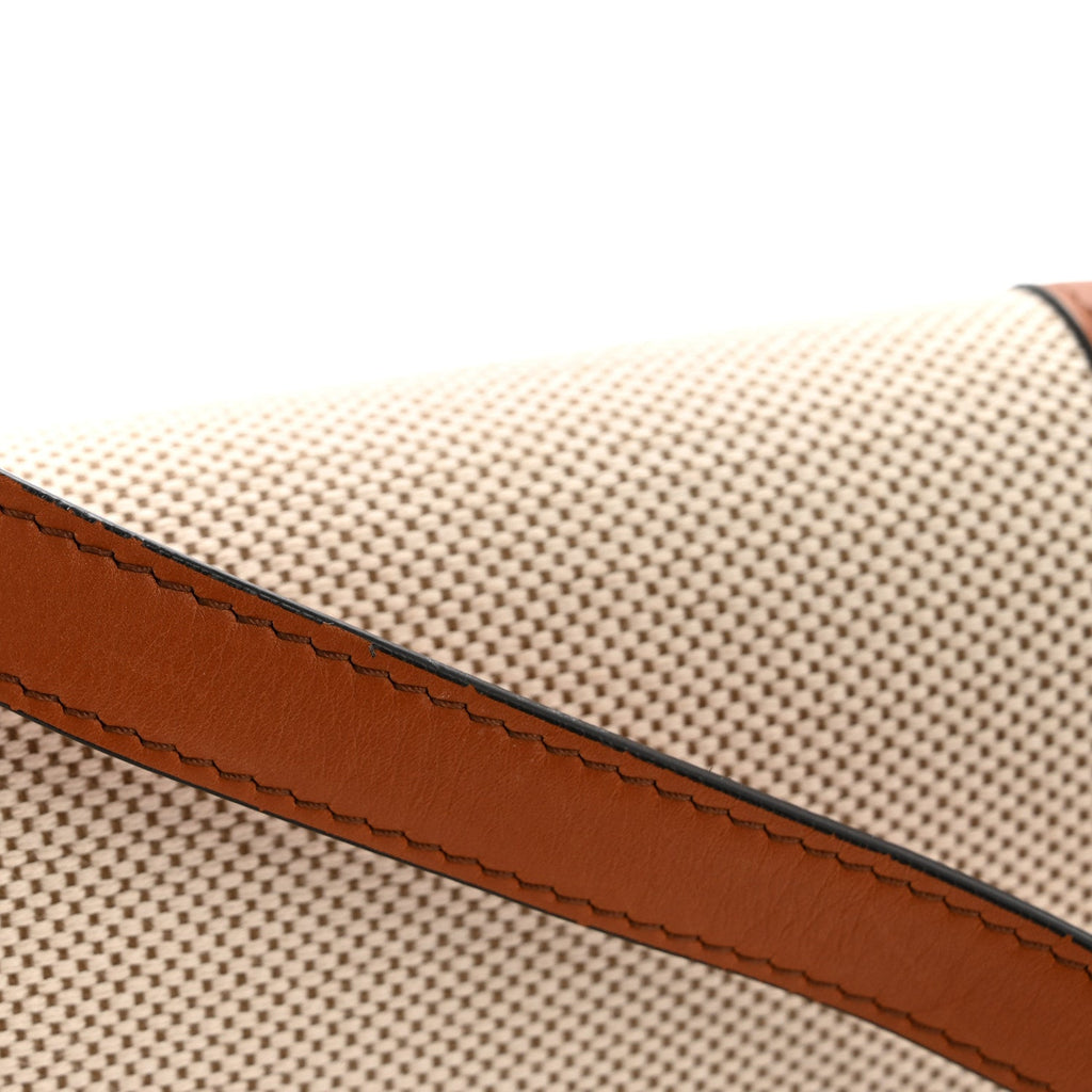 Textile Natural Calfskin Teen Triomphe White Tan