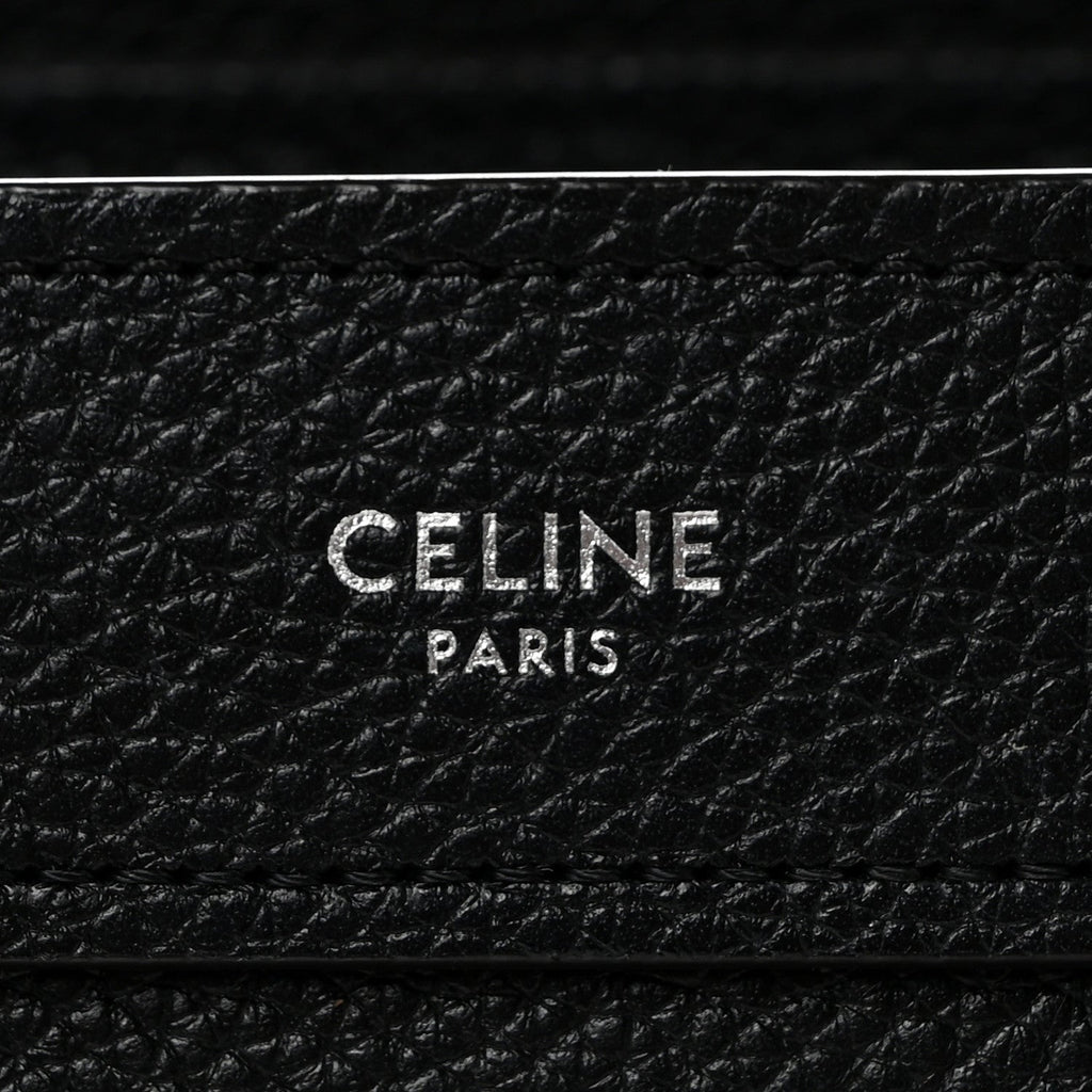 Drummed Calfskin Nano Luggage Black