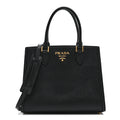 Saffiano Soft Calfskin Large Tote Black