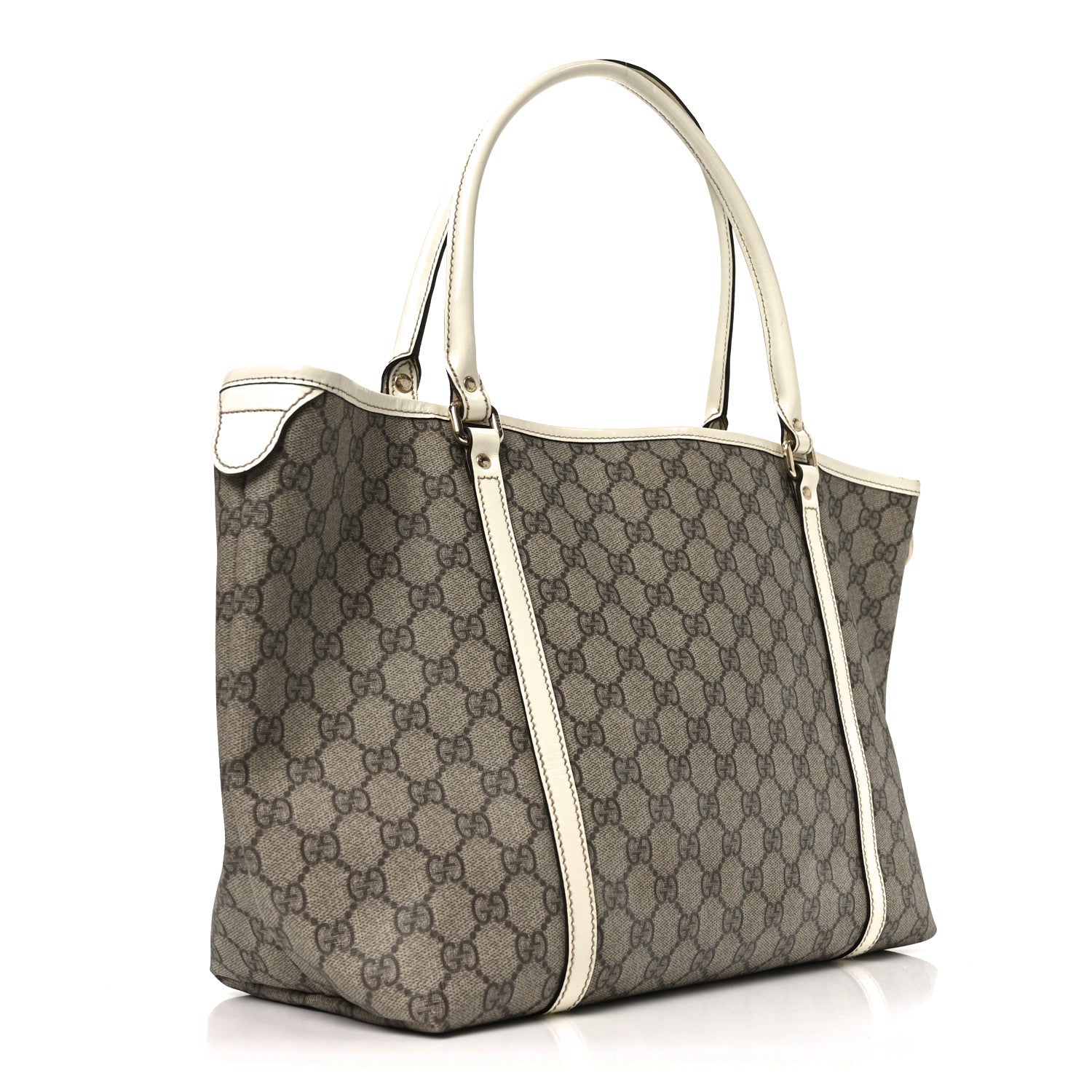GG Plus Monogram Medium Joy Tote Off White