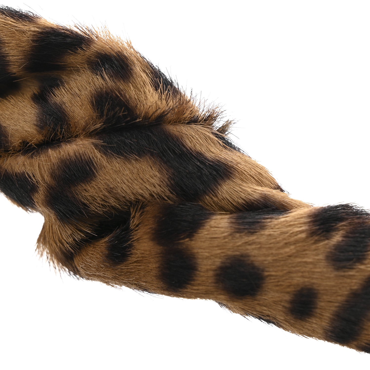 Cavallino Vitello Leopard Print Mini Spy Bag Marrone