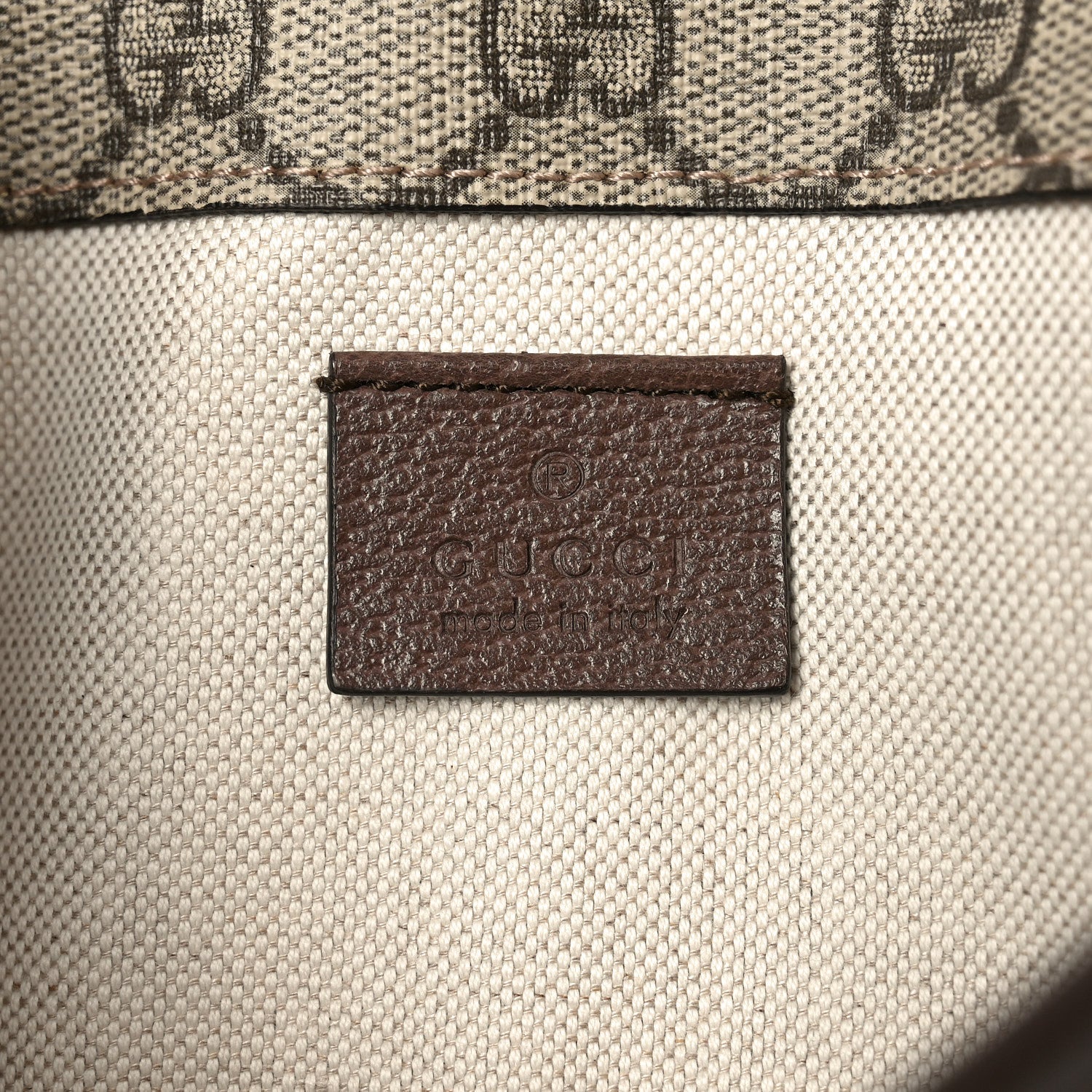 GG Supreme Monogram Neo Vintage Web Belt Bag Brown