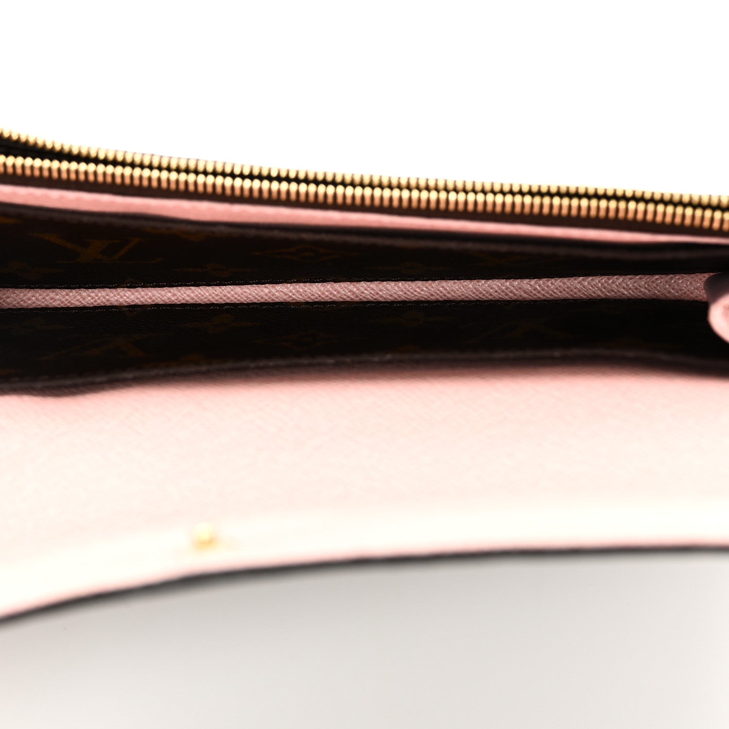 Monogram Emilie Wallet Rose Ballerine