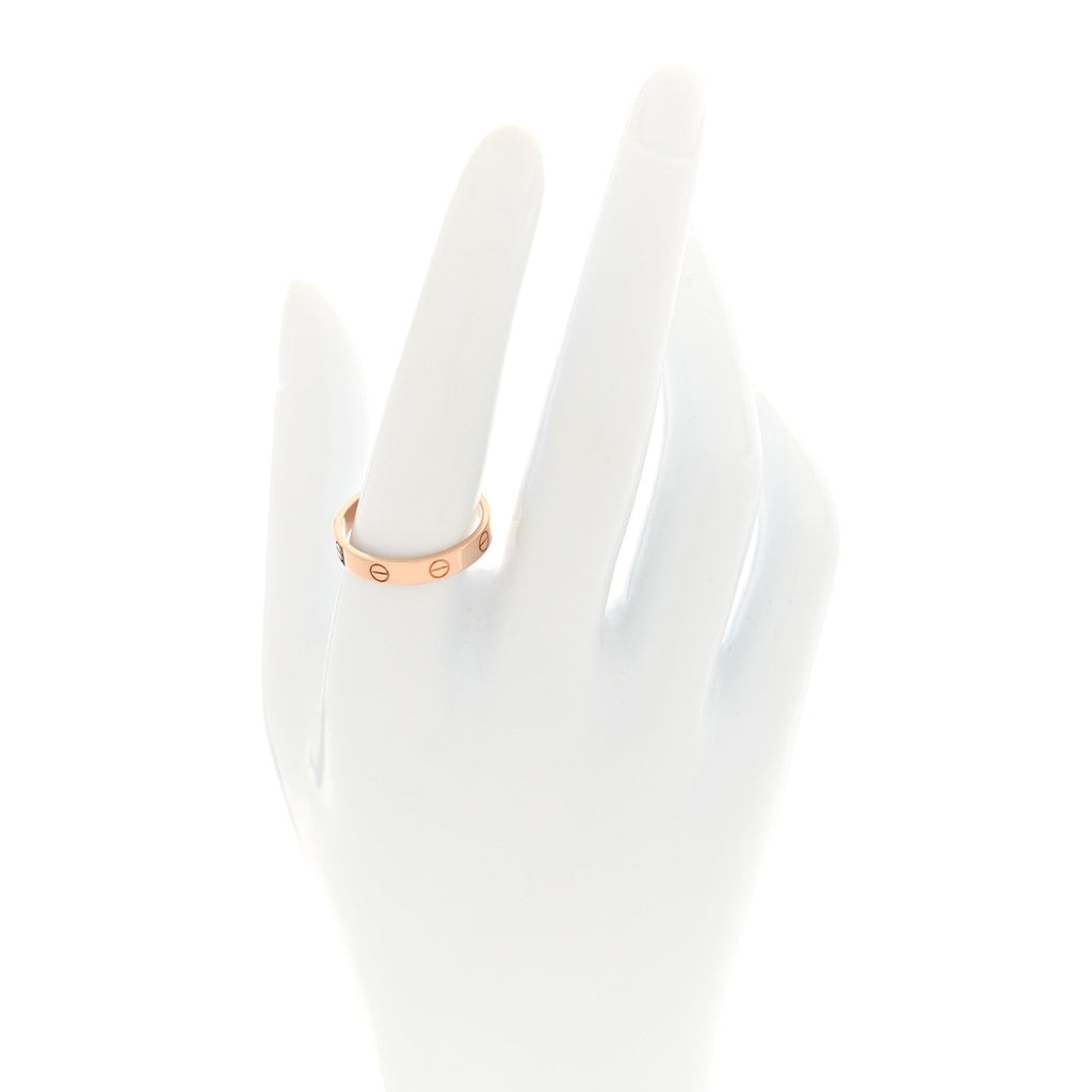 18K Pink Gold 3.5mm LOVE Wedding Band Ring 59 8.75