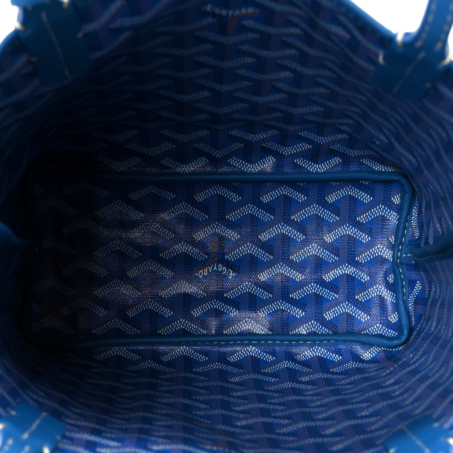 Goyardine Reversible Mini Anjou Sky Blue