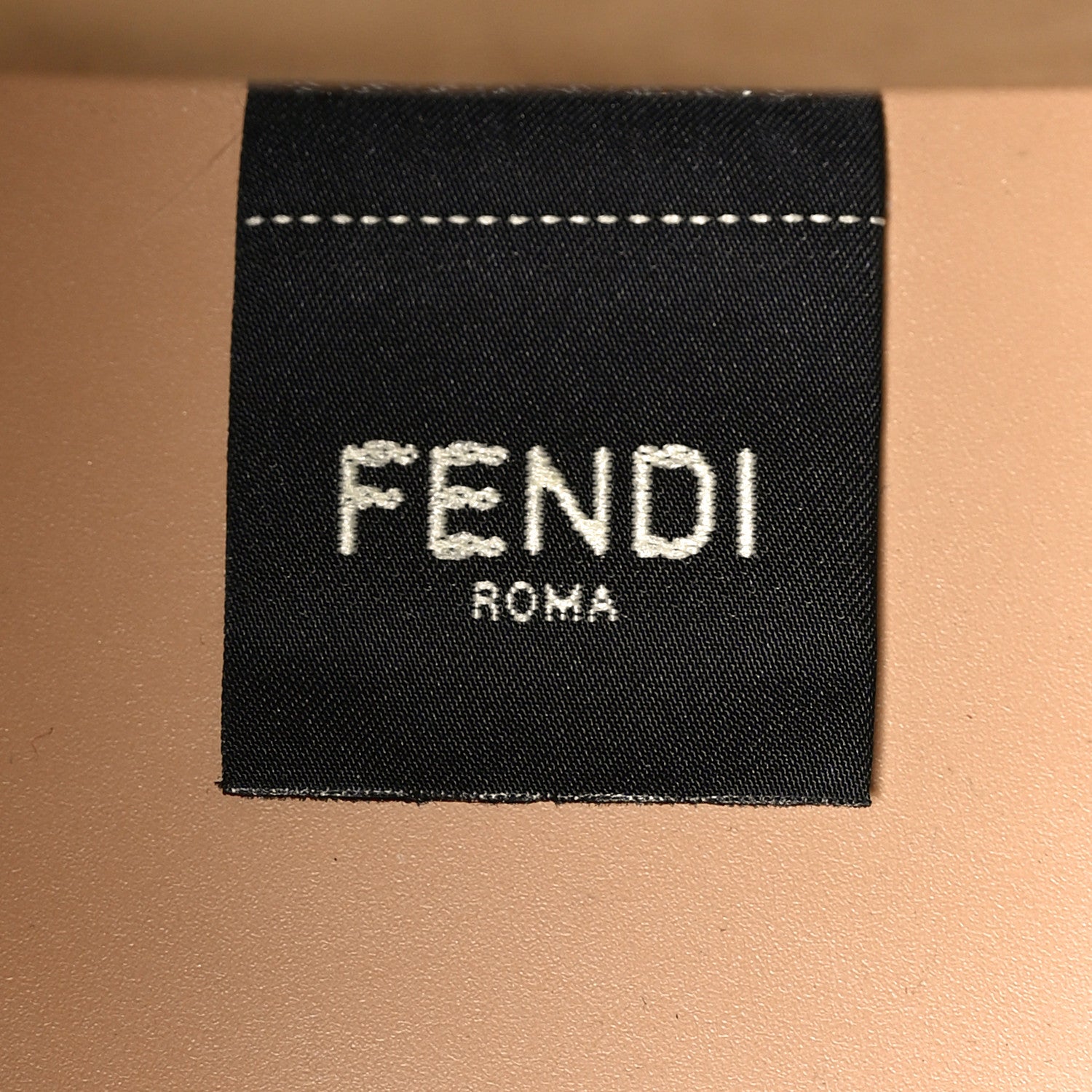 Vitello King Ceylon Plexiglass Woven Logo Debossed Small Fendi Sunshine Shopper Tote Miele Scuro