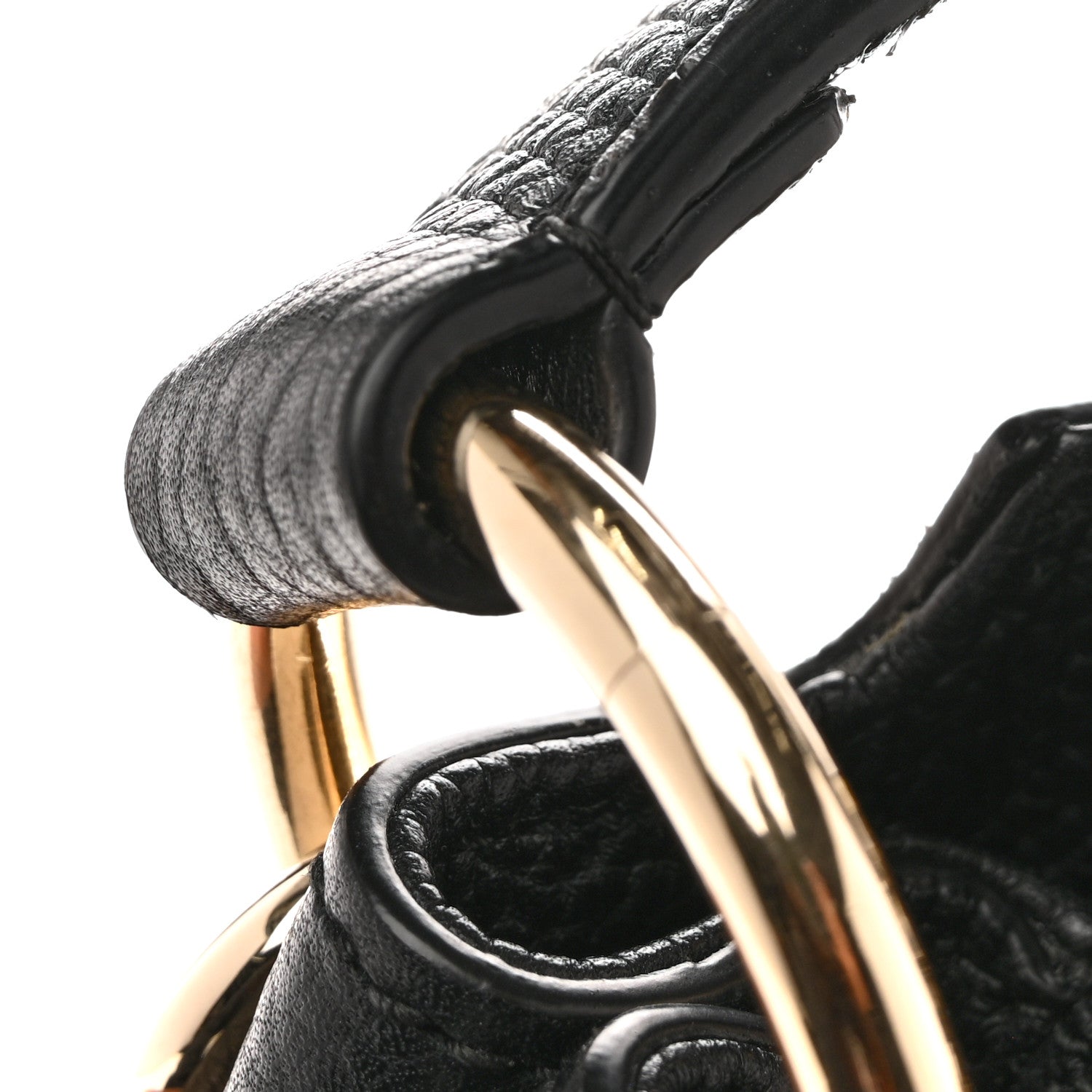 Pebbled Calfskin Large Soho Hobo Black