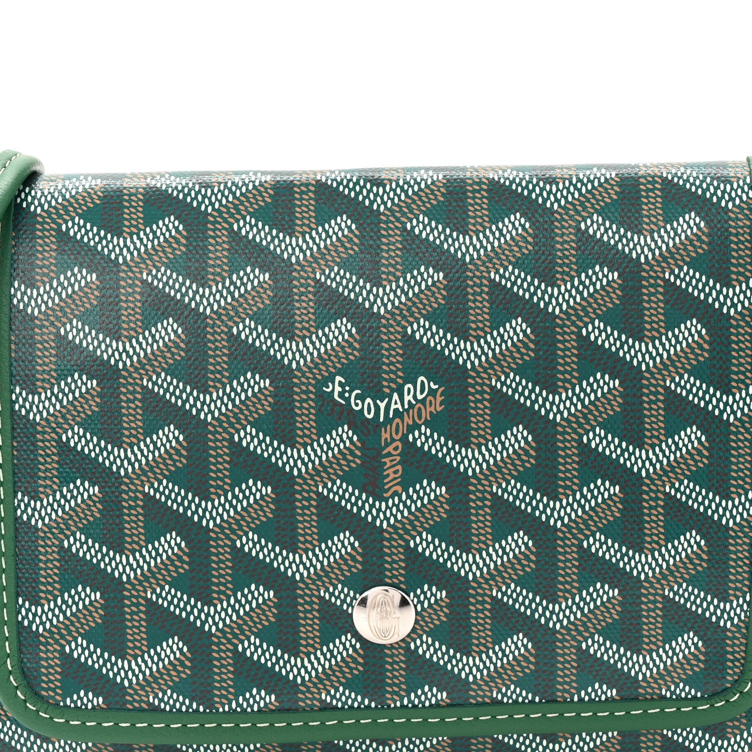 Goyardine Plumet Wallet Clutch Green