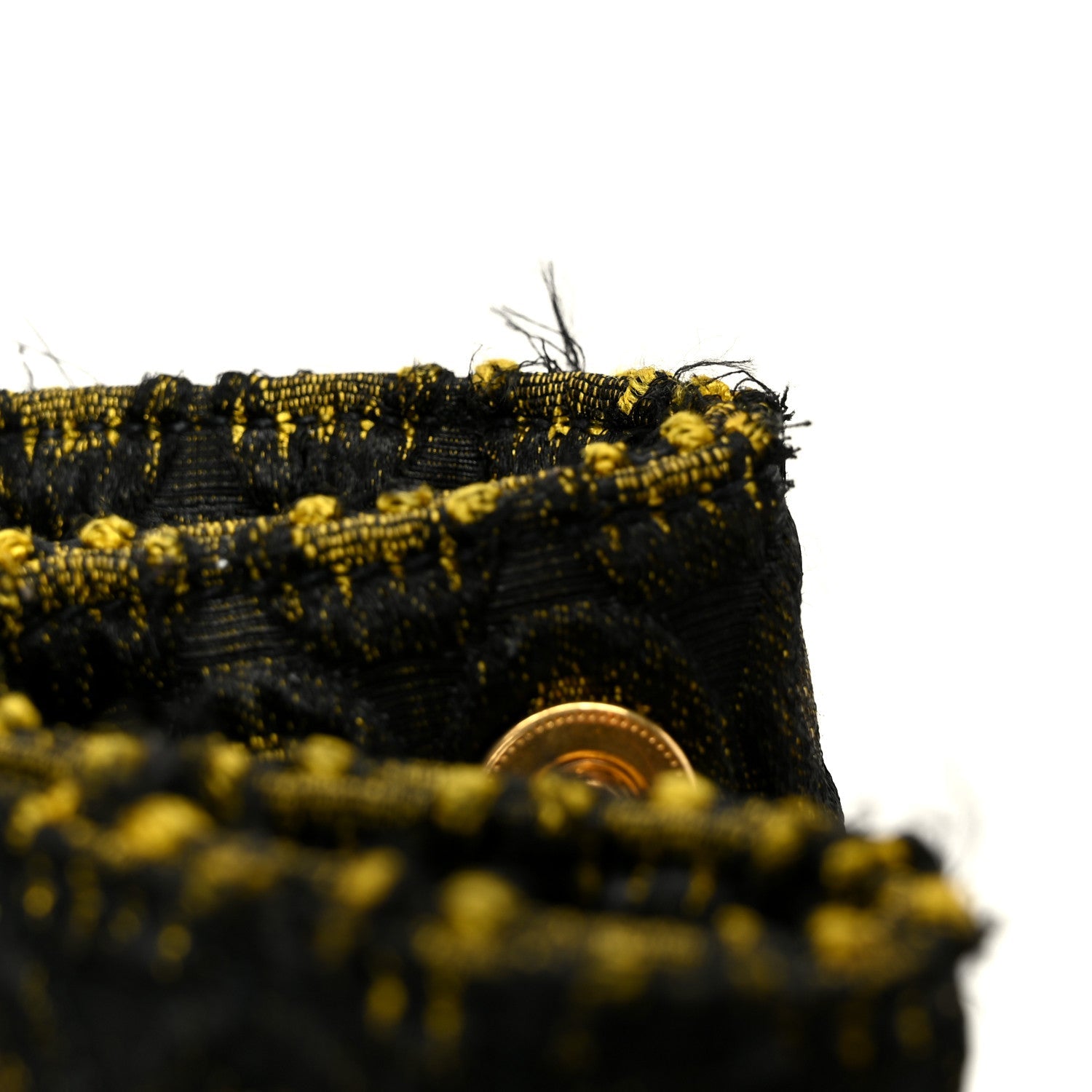 Tessuto Jacquard Canapa Tote Giallo