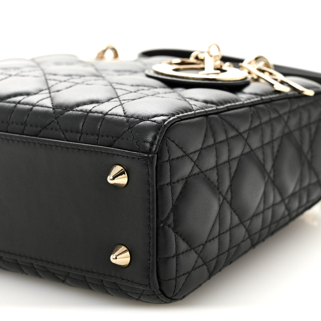 Lambskin Cannage Small My ABCDior Lady Dior Black