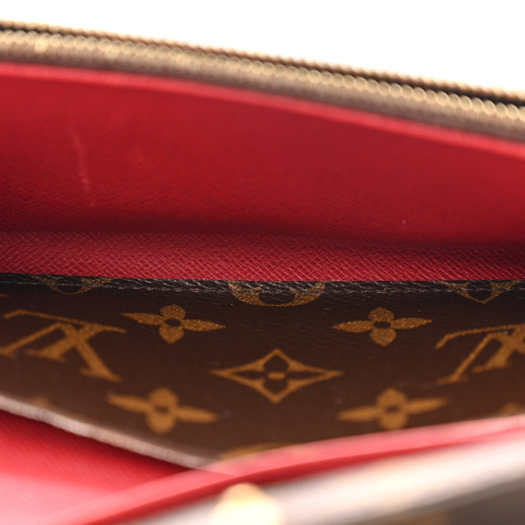 Monogram Emilie Wallet Rouge