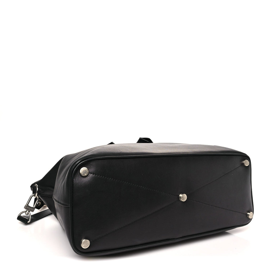 Smooth Millesime Calfskin Lockit MM Black
