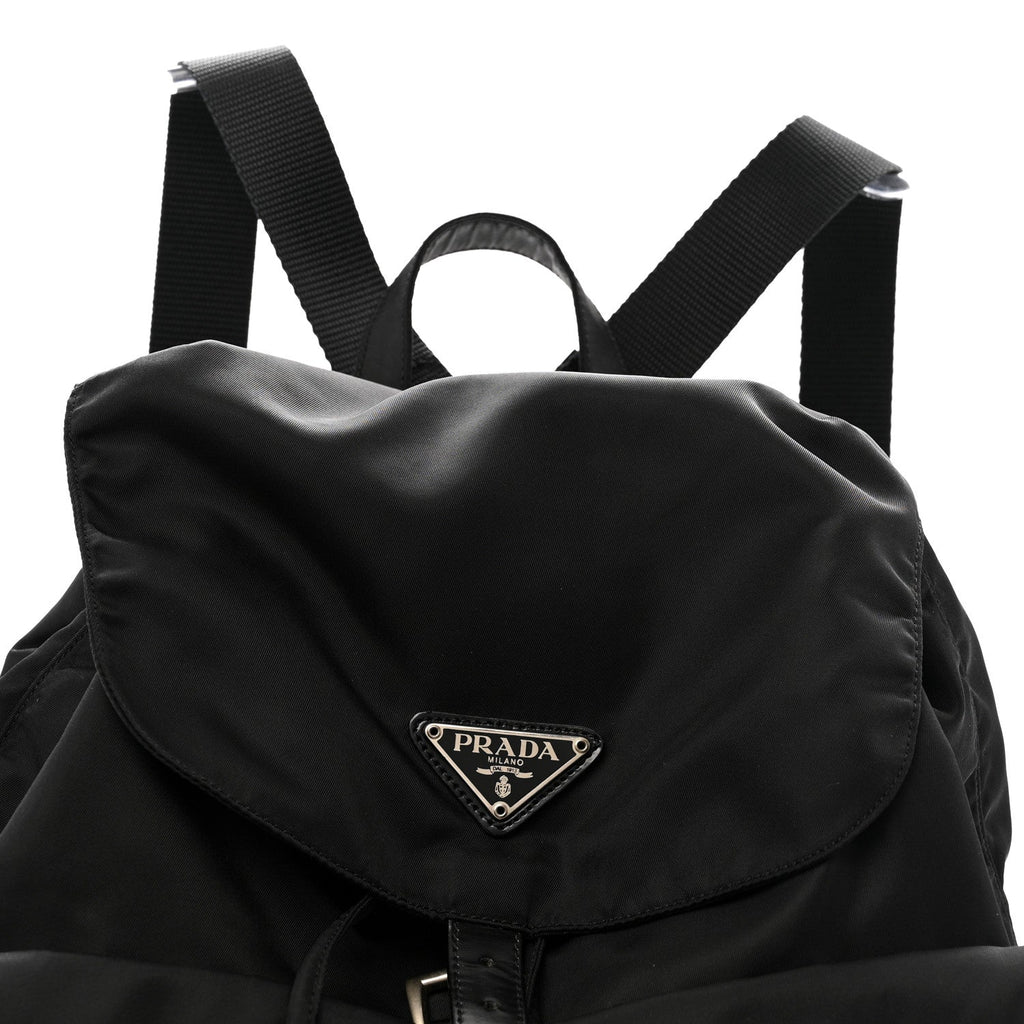 Nylon Vela Medium Backpack Black