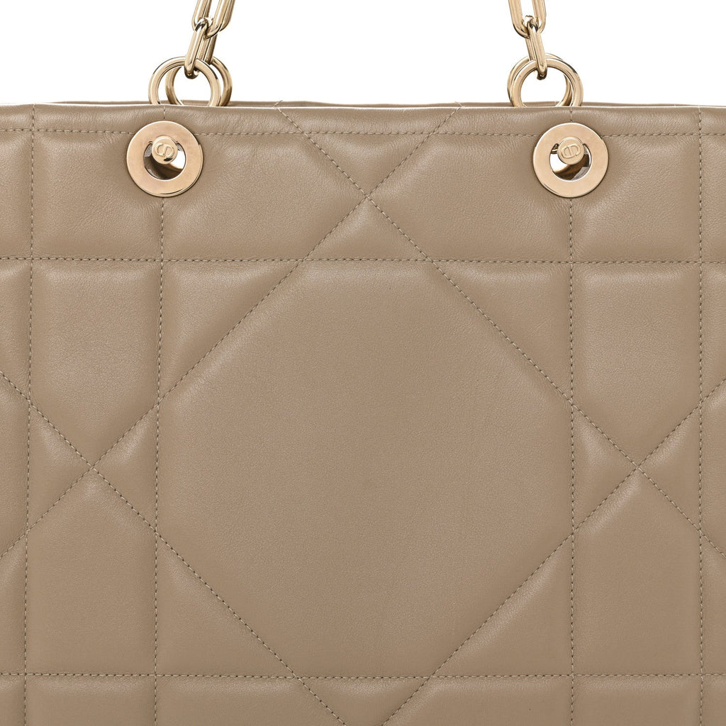 Calfskin Archicannage Medium Essential Tote Beige