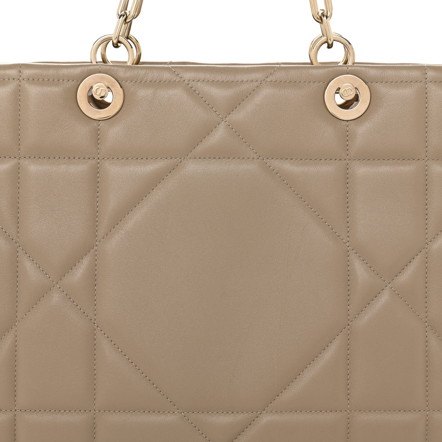 Calfskin Archicannage Medium Essential Tote Beige