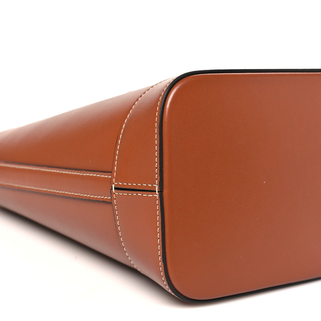Smooth Calfskin Small Cuir Triomphe Bucket Bag Tan