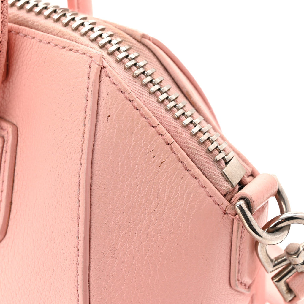 Sugar Goatskin Mini Antigona Bright Pink