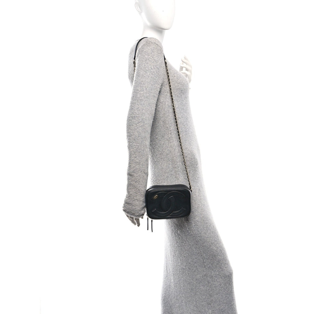 Calfskin CC Mania Camera Case Black