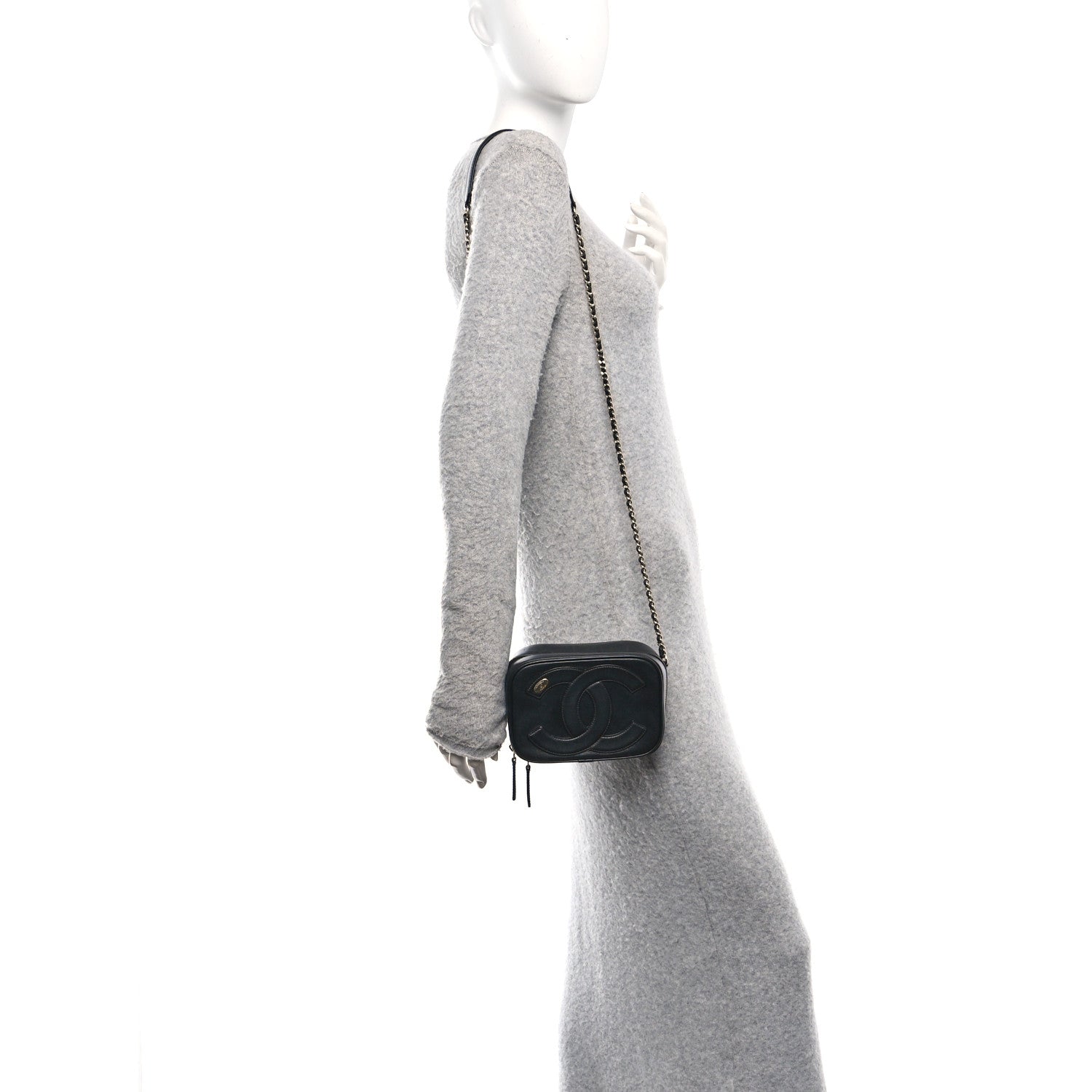 Calfskin CC Mania Camera Case Black