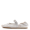 Bleached Nappa Womens Plume Mary Jane Ballerina Sneakers 39 Bianco