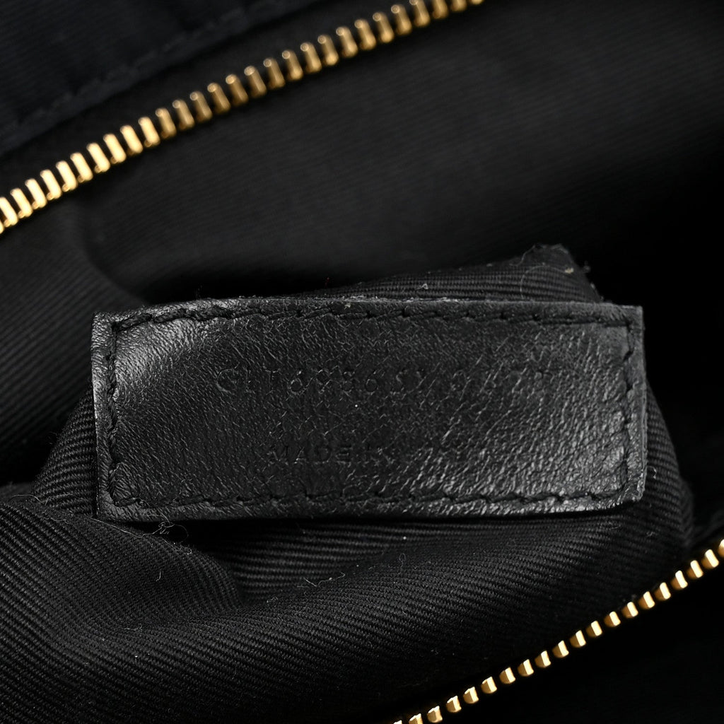 Lambskin Quilted Maxi Icare Shopping Tote Black