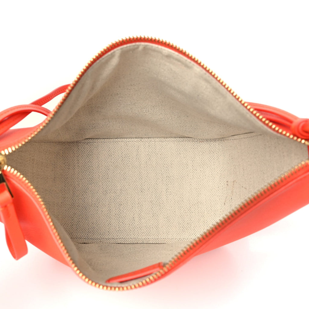 Calfskin Mini Hammock Hobo Vivid Orange
