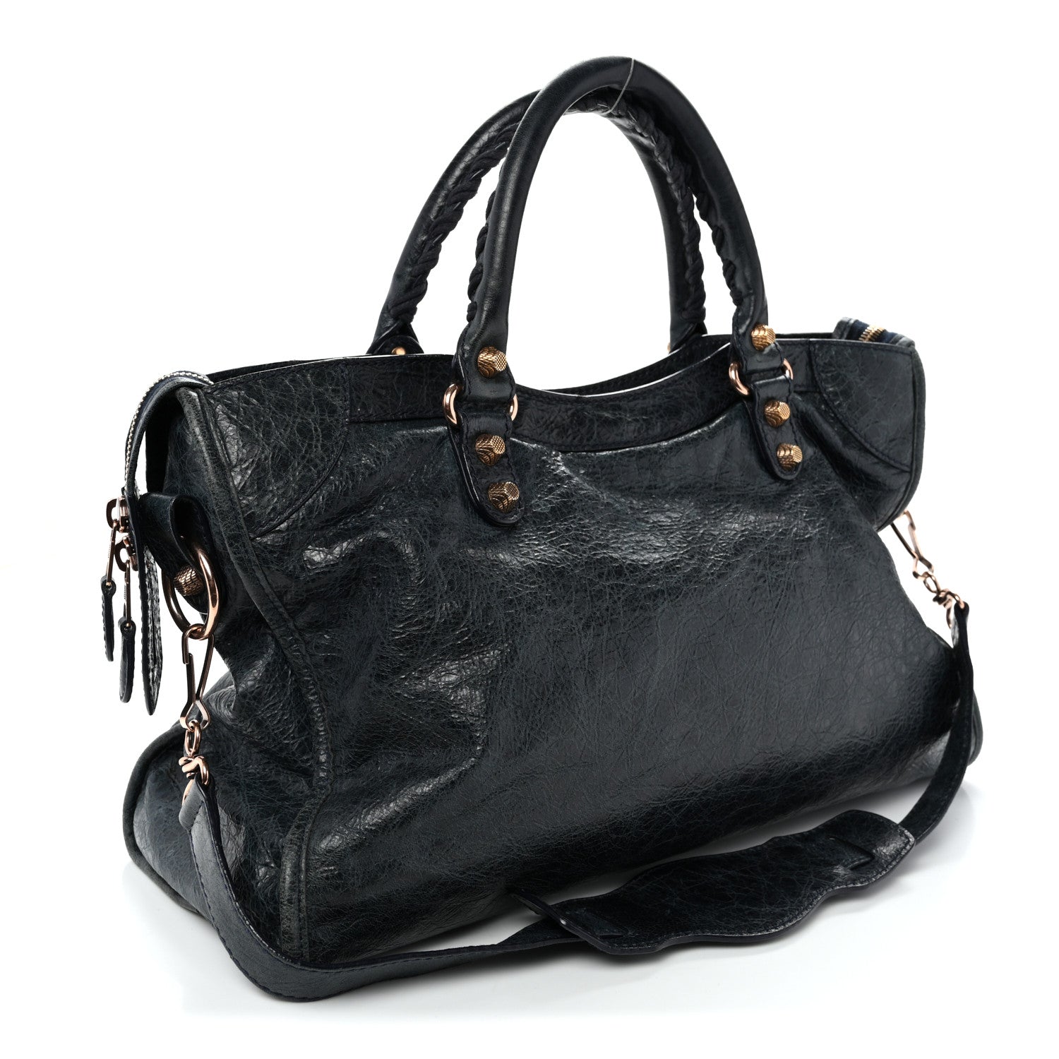 Agneau Giant 12 Rose Gold Hardware City Dark Night