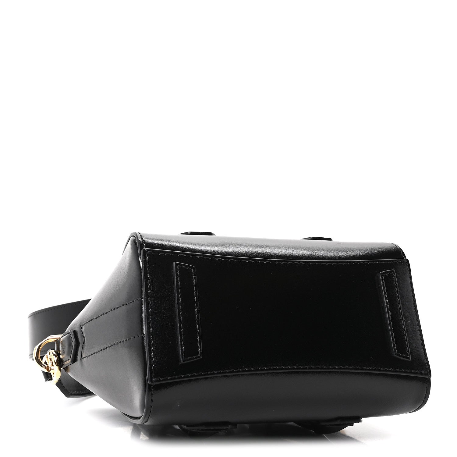 Box Calfskin Toy Lock Antigona Shoulder Bag Black