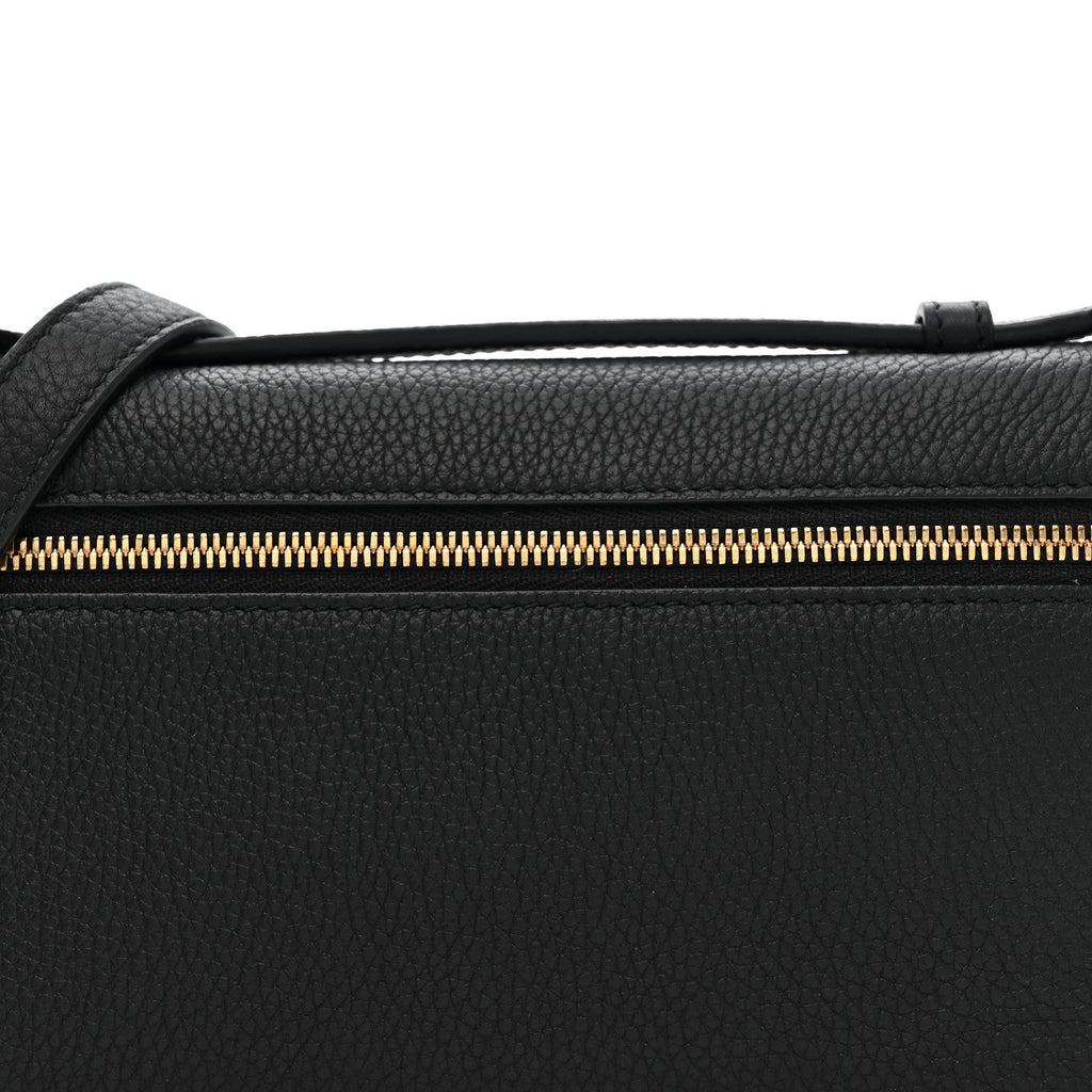 Grained Calfskin L19 Extra Pocket Pouch Black