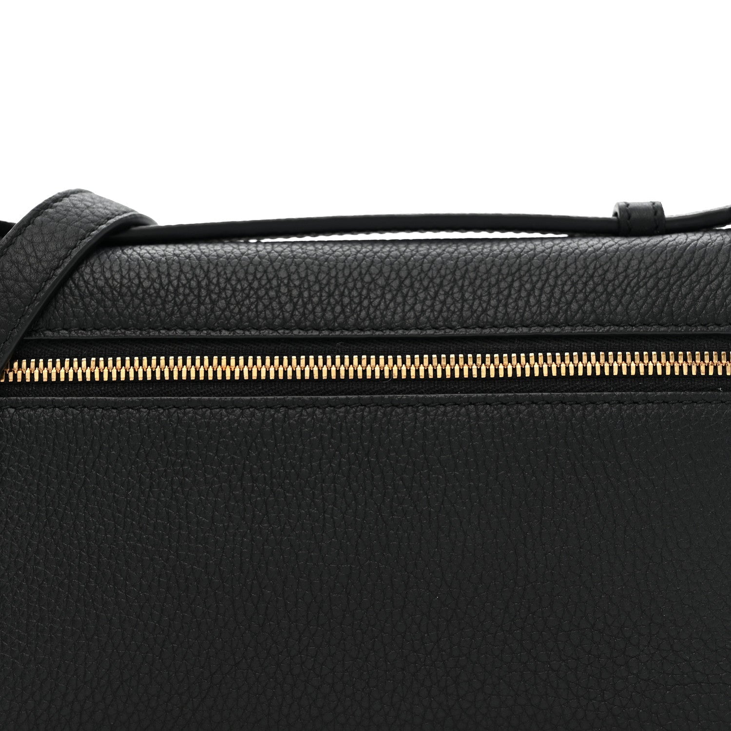 Grained Calfskin L19 Extra Pocket Pouch Black