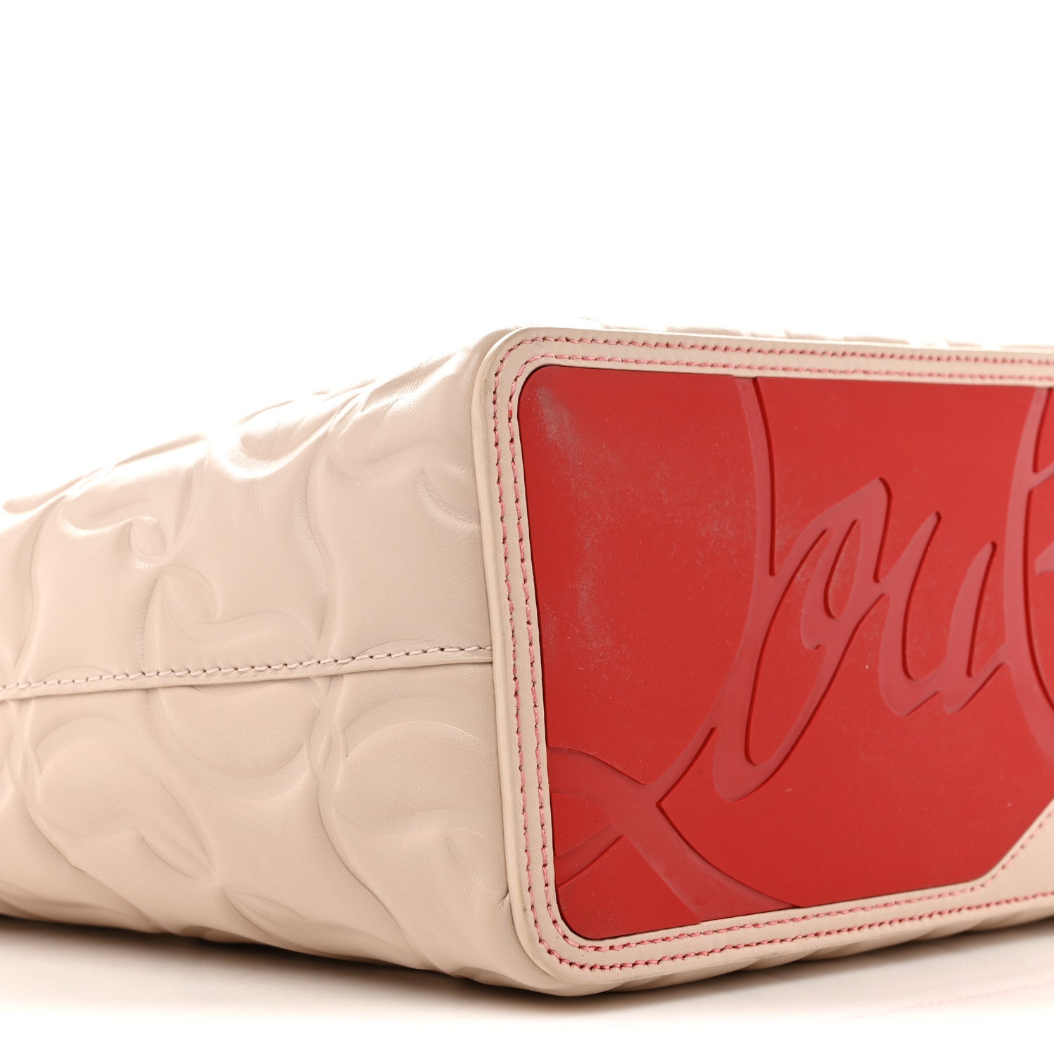 Nappa Embossed East West Cabata Tote Leche