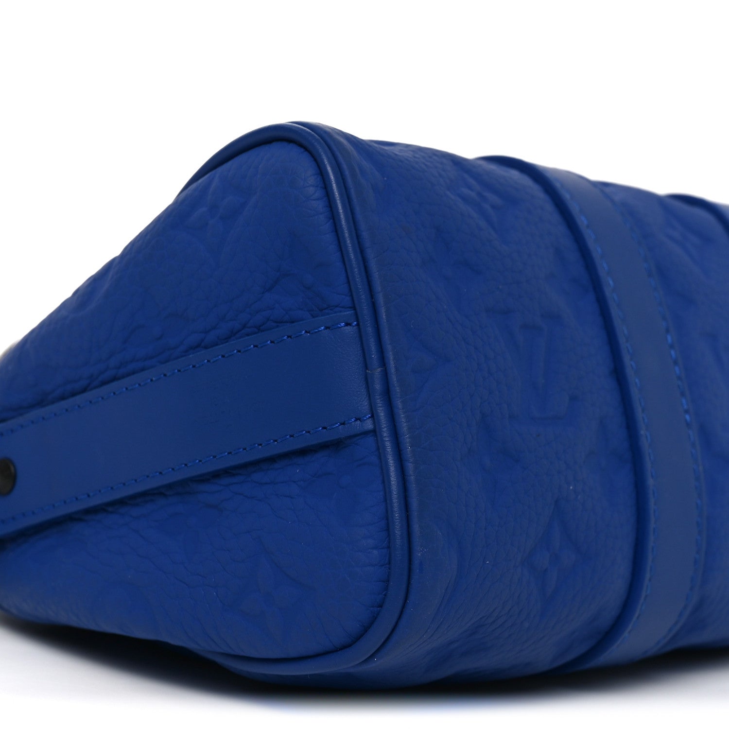 Monogram Taurillon Keepall Bandouliere 25 Racing Blue