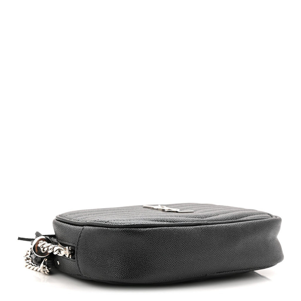 Grain De Poudre Matelasse Monogram Mini Lou Camera Bag Black